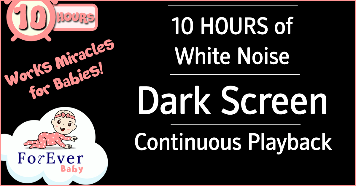 10 hours of white noise can be found on YouTube